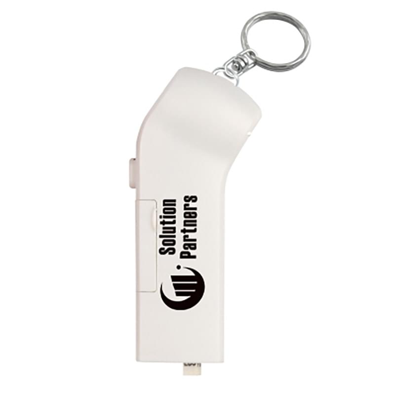 Tire Gauge Flashlight With Key Ring