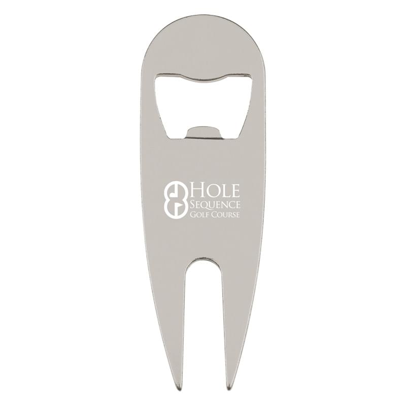 Stainless Steel Divot Tool With Bottle Opener