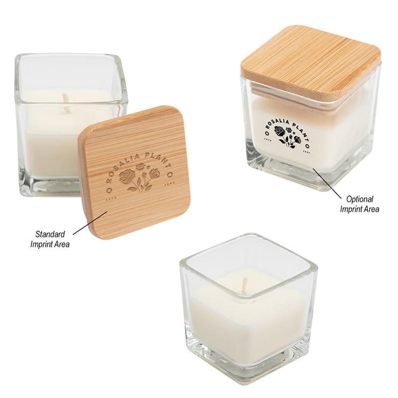 Mini Candle With Bamboo Lid