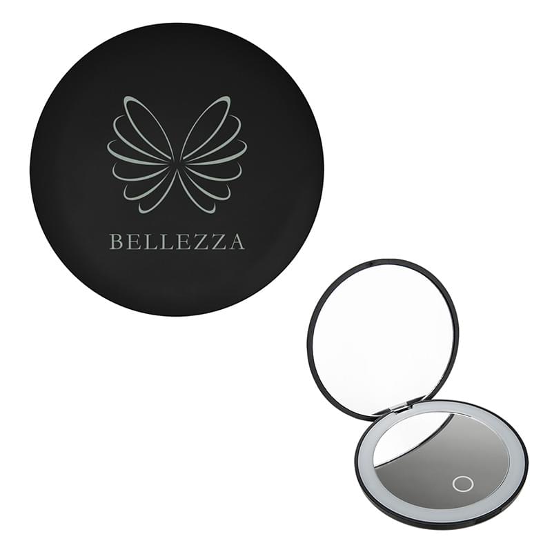 LED Mirror With Dual Magnification