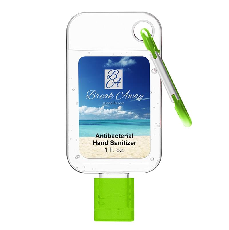1 Oz. Hand Sanitizer With Carabiner