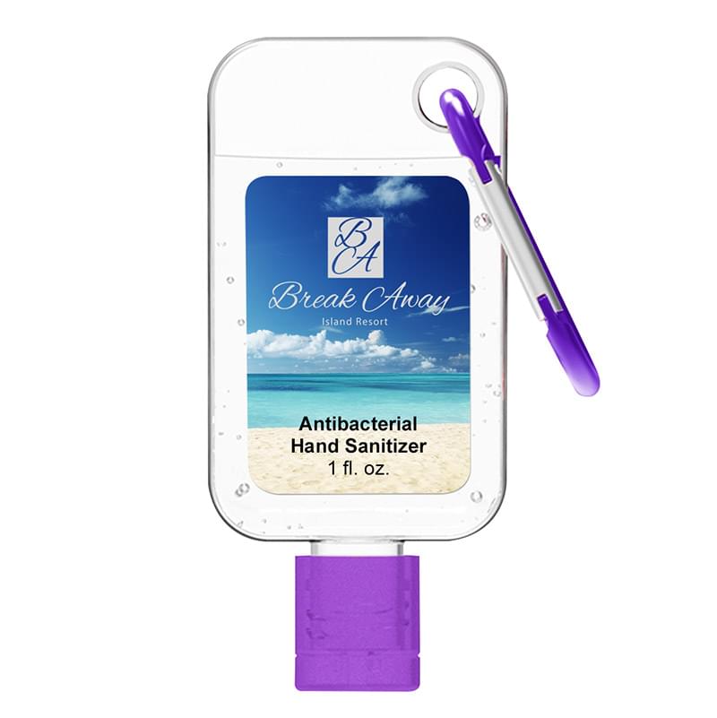 1 Oz. Hand Sanitizer With Carabiner
