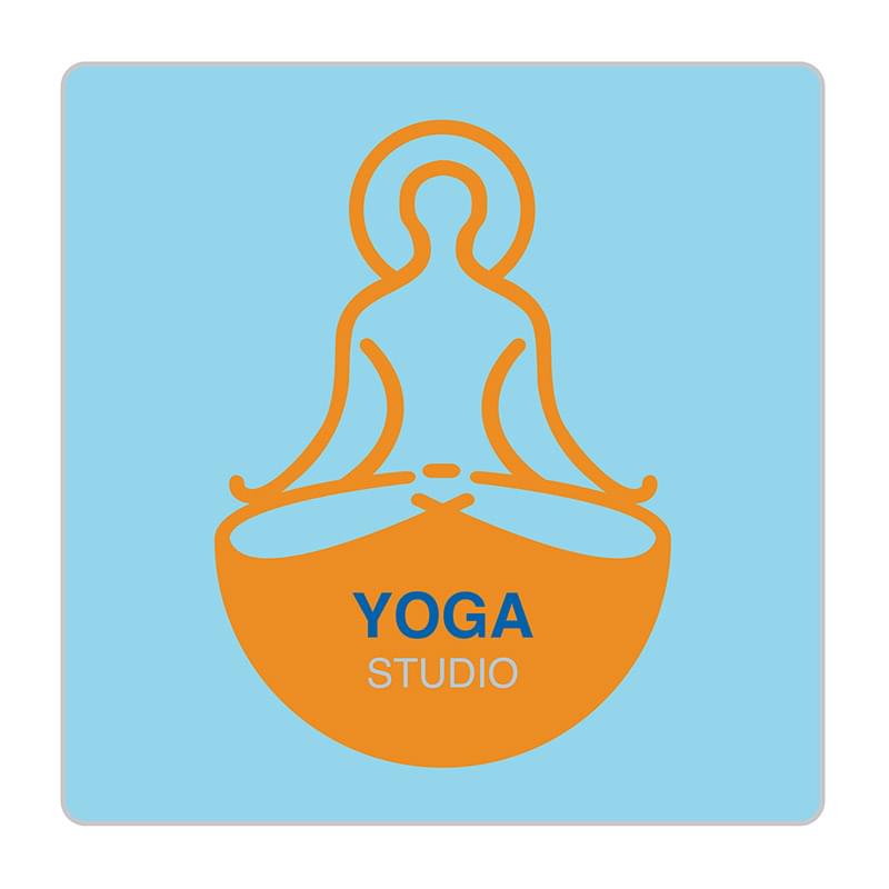 Ultra Removable Square Rounded Corner Sticker 4"