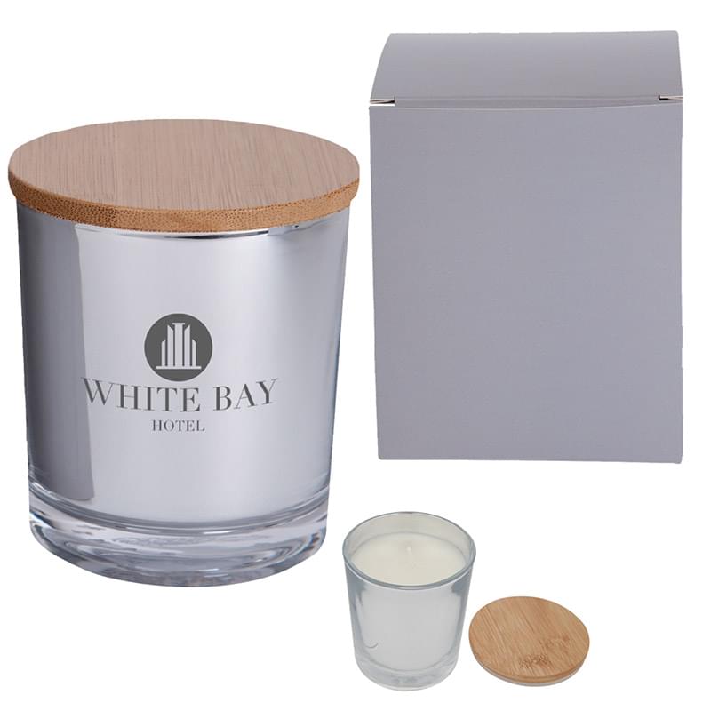 Bamboo Soy Candle With Matching Custom Box