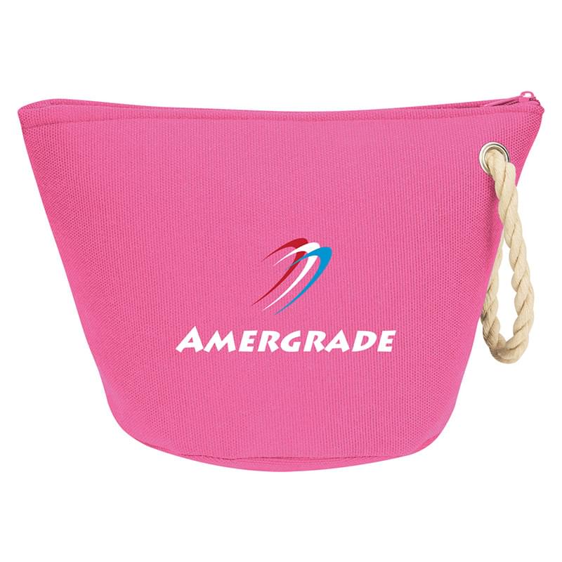 Cosmetic Bag With Rope Strap