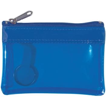 Translucent Zippered Coin Pouch