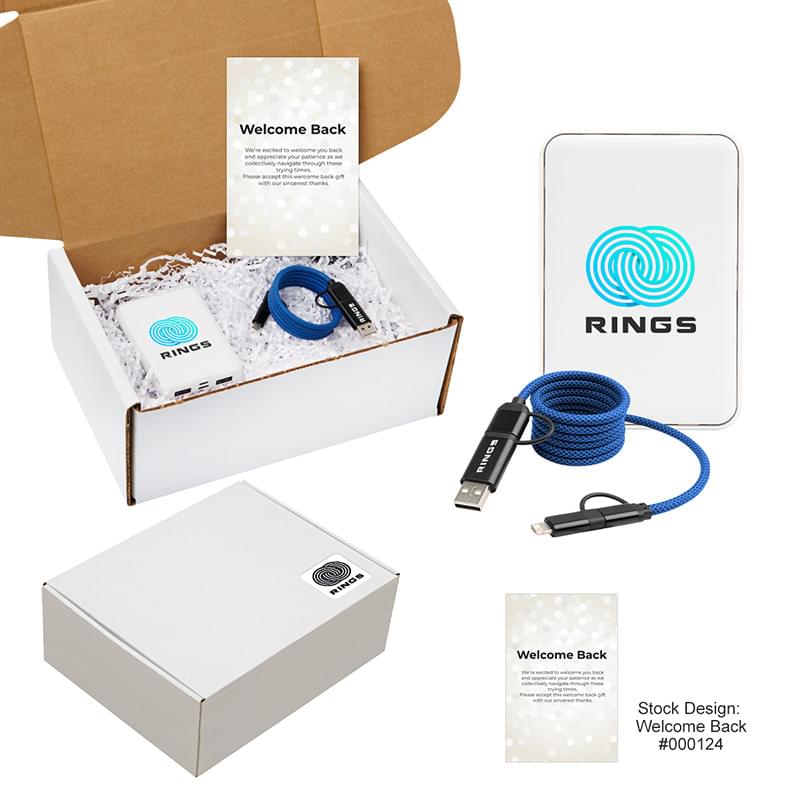 65W Quick Charge Cable & rPET Power Bank Gift Set