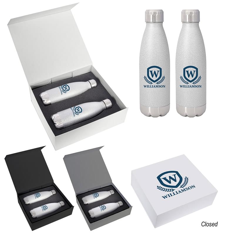 16 Oz. Iced Out Swiggy Stainless Steel Bottle Gift Set