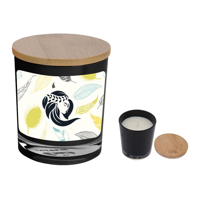 Bamboo Soy Candle With Full Color Label