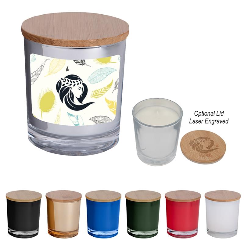 Bamboo Soy Candle With Full Color Label