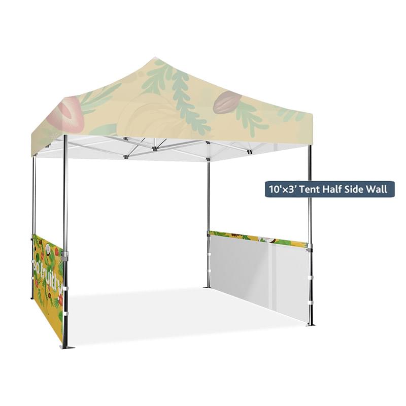 10' x 3' Half Tent Wall - Set of 2 Double Sided