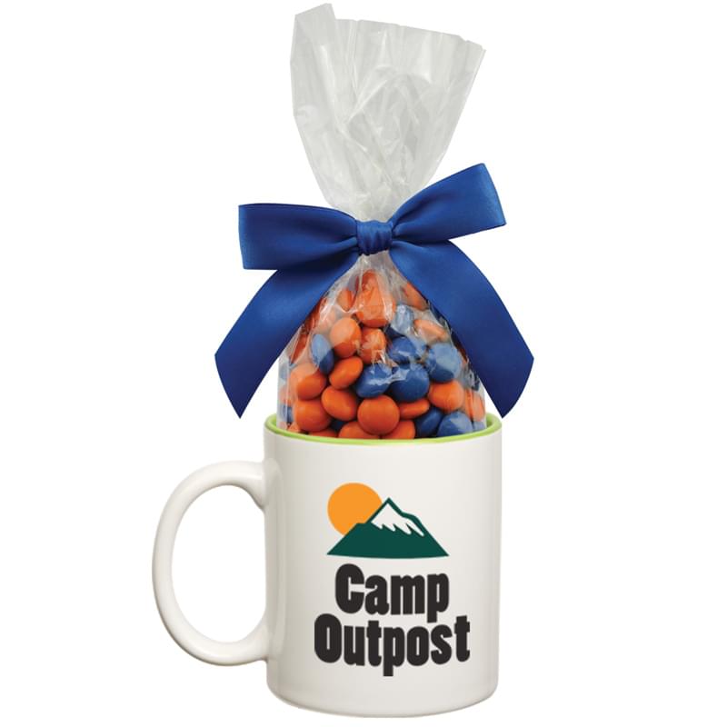 Ceramic Mug with Candy - Red Hots, Jelly Beans, Gum