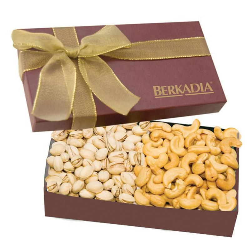 The Executive Gift Box - Almond Tea Cookies & Mini Chocolate Pretzels, Cashews & Pistachios, Chocolate Covered Almonds &