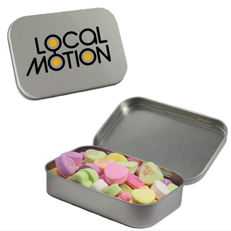 Large Mint Tin with Conversation Hearts