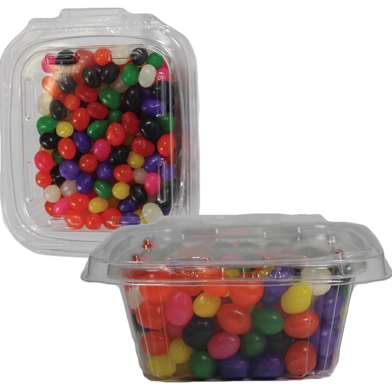 Safe-T-Fresh Square Container with SAFET-SQ Jelly Beans, Gummy Bears