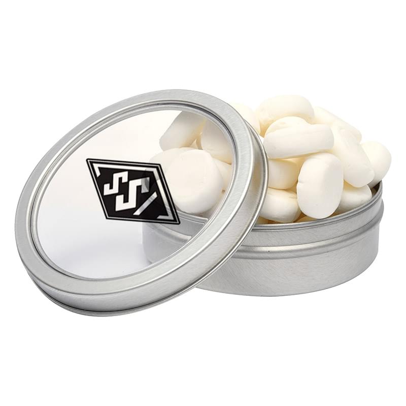 Candy Window Tin Short Round - Buttermints