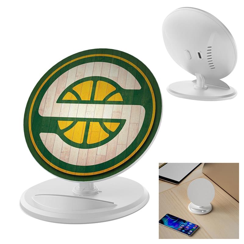 10W Round Wireless Charger & Stand