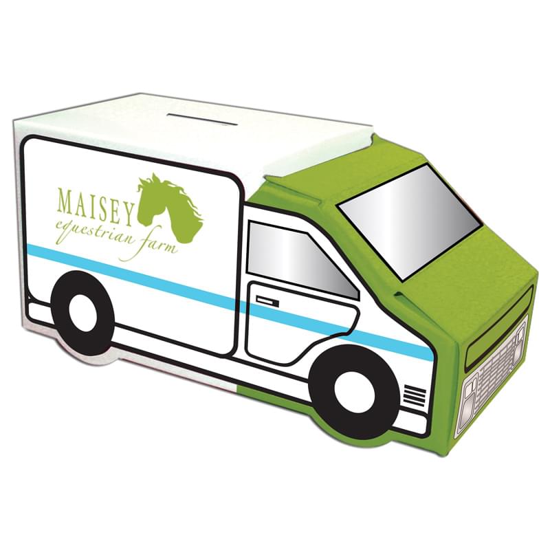 Custom Designed Banks - House, Milk Carton, Moving Truck, Box