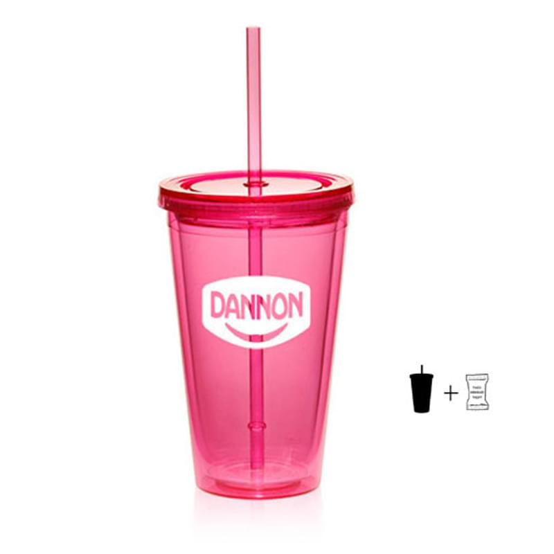 16 oz. Double Wall Tumbler With Conversation Hearts