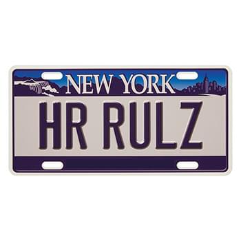 Custom 12" W x 6" H License Plate