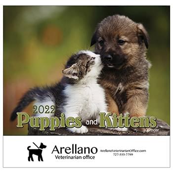 2022 Puppies & Kittens Wall Calendar - Stapled
