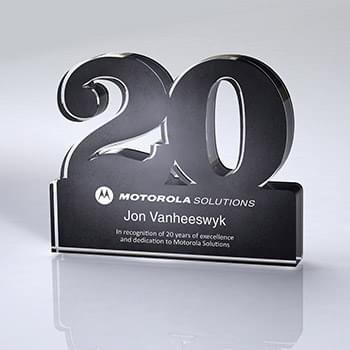 Freestanding 20 Year Anniversary Award