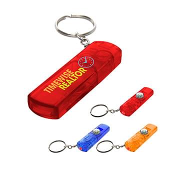 Whistle, Light And Compass KeyChain