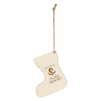 Wood Ornament - Stocking