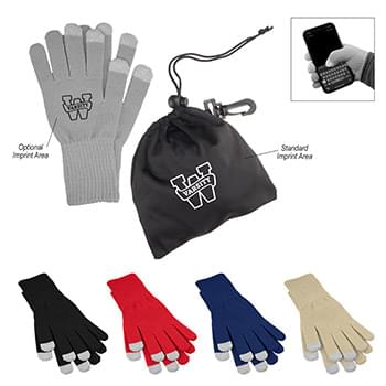 Touch Screen Gloves In RPET Pouch