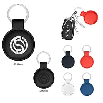 Hue Pop Leatherette Key Tag