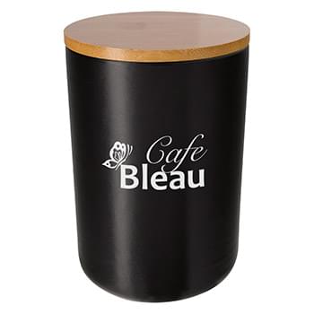 34 Oz. Ceramic Container With Bamboo Lid