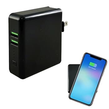 3-In-1 Wireless Super Charger With Wall Adapter