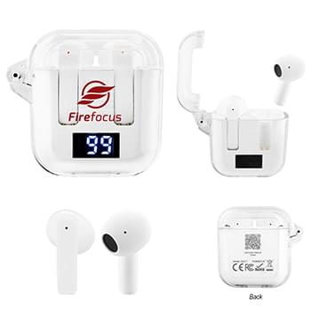 Wireless Earbuds With Digital Power Display