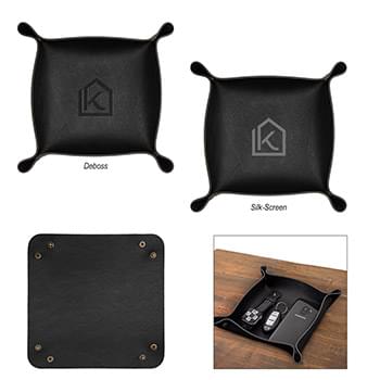 Leatherette Catchall Tray