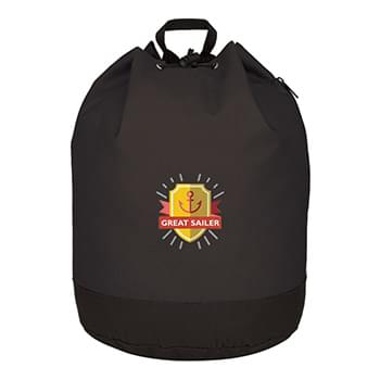 Bucket Bag Drawstring Backpack - Embroidered