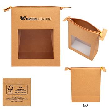 Kraft Paper Zippered Pouch