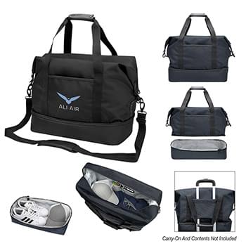 Cutter & BuckÂ® Travel Collection Drop Bottom Weekender