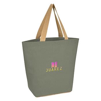 Marketplace Jute Tote Bag - Embroidered