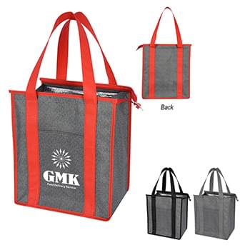 Heathered Non-Woven Cooler Tote Bag