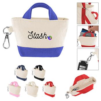 12 Oz. Recycled Cotton Mini Tote Bag Charm
