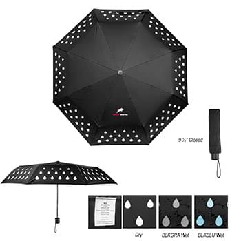 42" Arc Color Changing Umbrella With 100% rPET Canopy