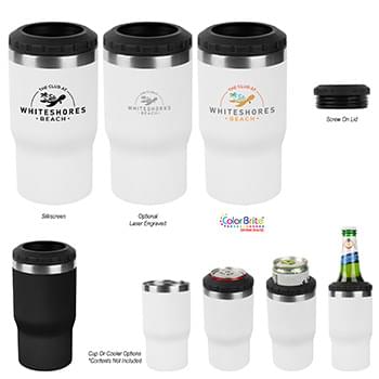 12 Oz. Stainless Steel 4-In-1 Insulated Beverage Holder