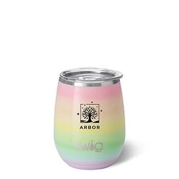 14 Oz. Swig Life Over The Rainbow Stemless Wine Cup