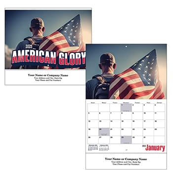 American Glory Stapled Wall Calendar
