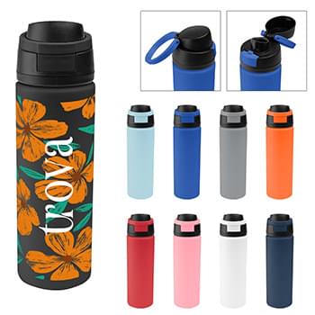 24 Oz. Full Color Pop Sip Recycled Stainless Steel Bottle