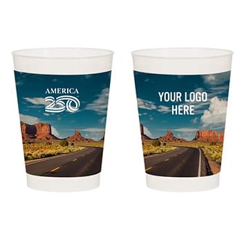 America250 10 Oz. Full Color Frost Flex Stadium Cup