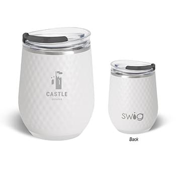 12Â Oz. Swig Lifeâ„¢Â GolfÂ BallÂ Stainless Steel Stemless Wine Tumbler
