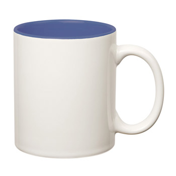 11 Oz. Colored Stoneware Mug With C-Handle