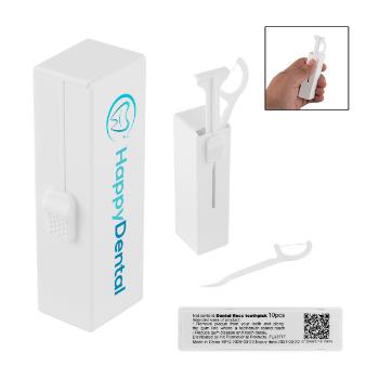10 Pc. Dental Flosser Pick Dispenser