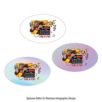 Oval Sticker 2"